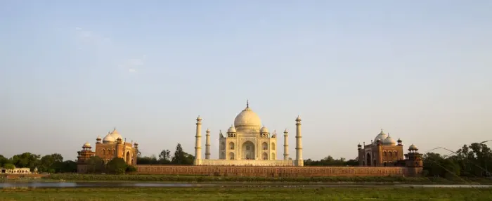 Framed Print : Panorama of back side of Taj Mahal at sunset Framed Print : Panorama of back side of Taj Mahal at sunset