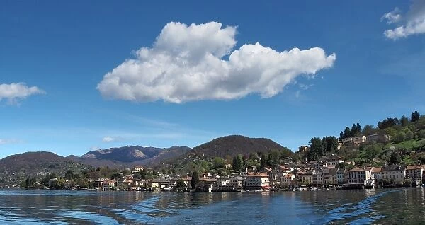 Panorama View Of Orta San Giulio From The Tourist Boat