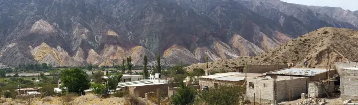 Framed Print : Panorama View of Painters Palette in Humahuaca Canyon Framed Print : Panorama View of Painters Palette in Humahuaca Canyon