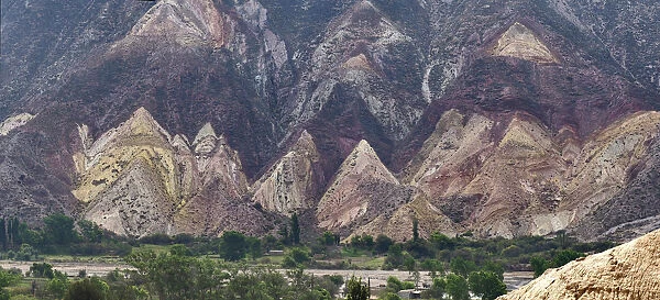 Panorama View of The Painters Palette in Northern Argentina
