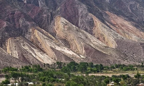 Panorama view of The Painters Palette in Northern Argentina