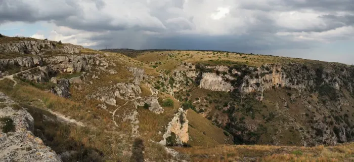 Framed Print : Panorama View Of The Prehistoric Rock Dwellings In The Gravina of Matera, Basilicata, Southern Italy Framed Print : Panorama View Of The Prehistoric Rock Dwellings In The Gravina of Matera, Basilicata, Southern Italy