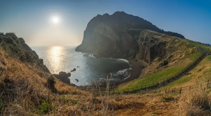 Framed Print : panorama view of Seongsan Ilchulbong Peak