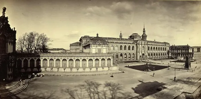Framed Print : Panorama Views of the Zwinger in Dresden circa 1865, Saxony, Germany, Historical, digitally restored reproduction from an 18th or 19th century original Framed Print : Panorama Views of the Zwinger in Dresden circa 1865, Saxony, Germany, Historical, digitally restored reproduction from an 18th or 19th century original