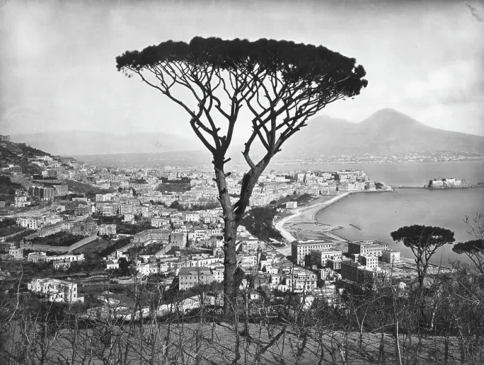 Framed Print : Panoramic Aerial View Of Naples Framed Print : Panoramic Aerial View Of Naples