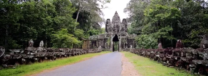 Framed Print : Panoramic Gateway to Angkor Framed Print : Panoramic Gateway to Angkor