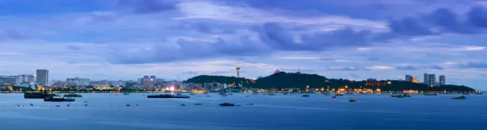 Framed Print : Panoramic of Pattaya cityscape Framed Print : Panoramic of Pattaya cityscape