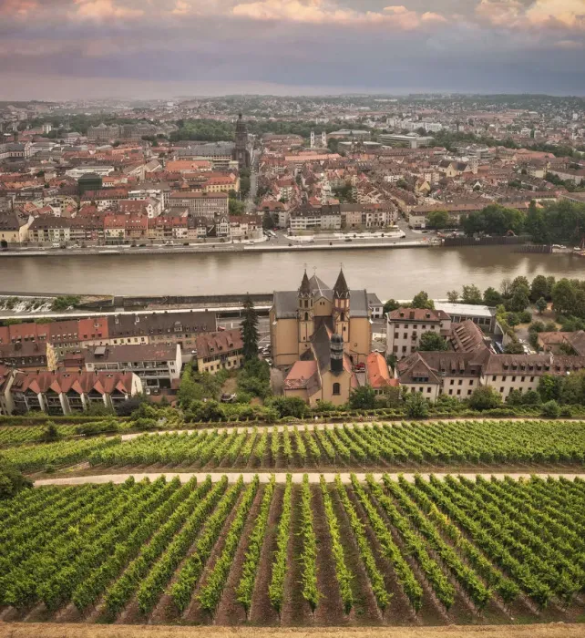 Framed Print : Panoramic view of the city of WAOErzburg, Germany Framed Print : Panoramic view of the city of WAOErzburg, Germany