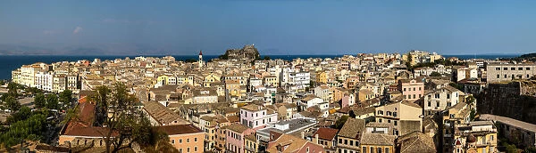 Panoramic view of Corfu town, Greece
