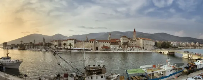 Framed Print : Panoramic view of Historic City of Trogir, Croatia Framed Print : Panoramic view of Historic City of Trogir, Croatia