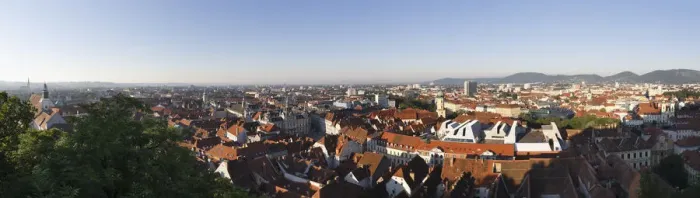 Framed Print : Panoramic view from Schlossberg, castle hill, cathedral, left, Town Hall, centre, Mariahilferkirche, Mariahilf Church, right, Graz, Styria, Austria, Europe, PublicGround Framed Print : Panoramic view from Schlossberg, castle hill, cathedral, left, Town Hall, centre, Mariahilferkirche, Mariahilf Church, right, Graz, Styria, Austria, Europe, PublicGround