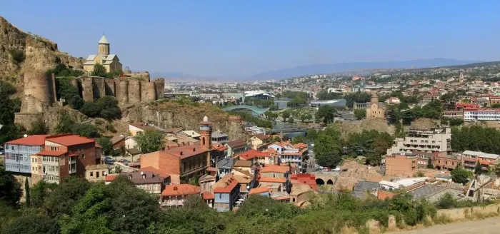 Framed Print : Panoramic view of Tbilisi, capital of the Repubic of Georgia Framed Print : Panoramic view of Tbilisi, capital of the Repubic of Georgia