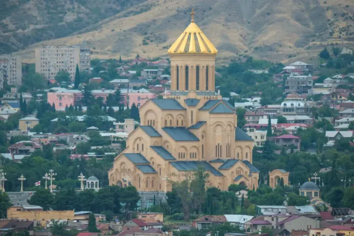 Framed Print : Panoramic view of Tbilisi, Georgia. Tbilisi is the capital and the largest city of Geogia Framed Print : Panoramic view of Tbilisi, Georgia. Tbilisi is the capital and the largest city of Geogia