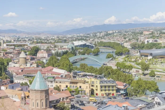 Framed Print : Panoramic view of Tbilisi, Georgia, Europe Framed Print : Panoramic view of Tbilisi, Georgia, Europe