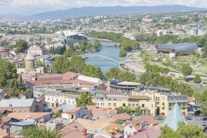 Framed Print : Panoramic view of Tbilisi, Georgia, Europe