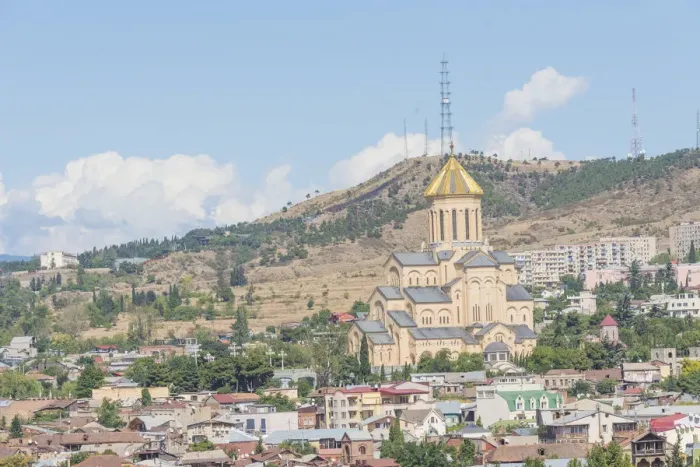 Framed Print : Panoramic view of Tbilisi, Georgia, Europe Framed Print : Panoramic view of Tbilisi, Georgia, Europe