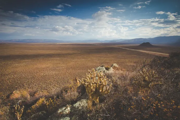 Framed Print : Panoramic views over the Tankwa Karoo Desert with dramatic thunderclouds in the sky Framed Print : Panoramic views over the Tankwa Karoo Desert with dramatic thunderclouds in the sky