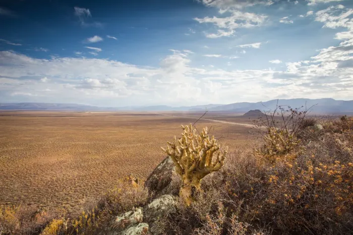 Framed Print : Panoramic views over the Tankwa Karoo Desert with dramatic thunderclouds in the sky Framed Print : Panoramic views over the Tankwa Karoo Desert with dramatic thunderclouds in the sky