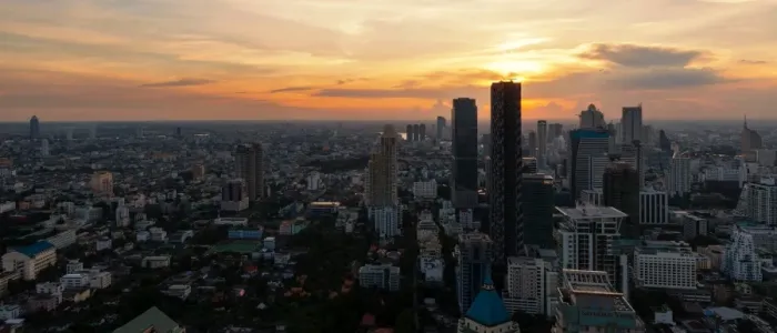 Framed Print : Panoramo of Bangkok City