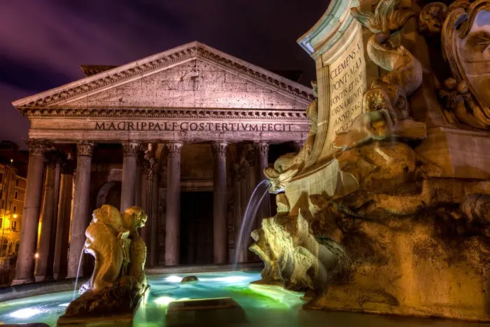 Framed Print : Pantheon in rome at night Framed Print : Pantheon in rome at night