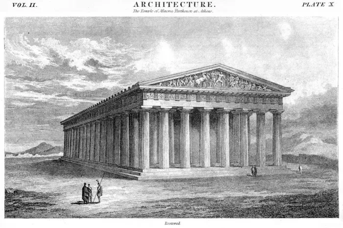 Framed Print : The Pantheon engraving 1878 Framed Print : The Pantheon engraving 1878