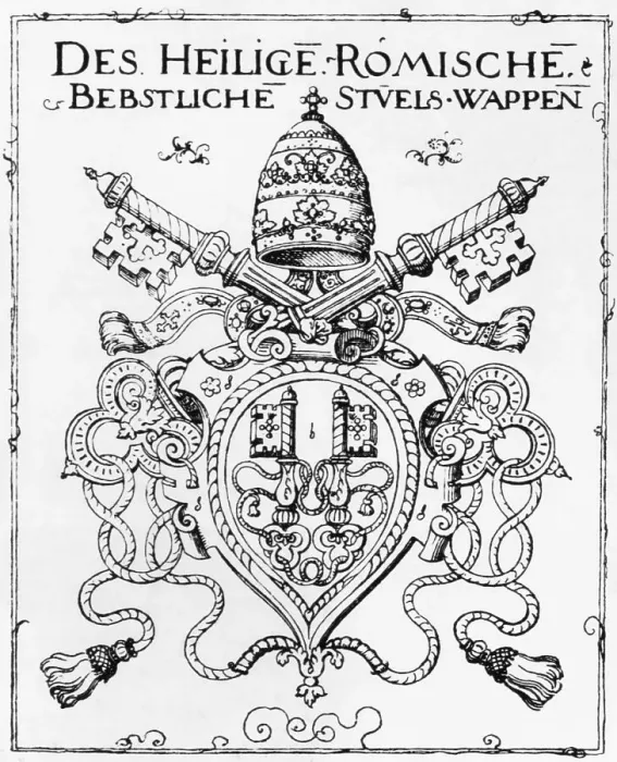 Framed Print : Papal Coat Of Arms Framed Print : Papal Coat Of Arms