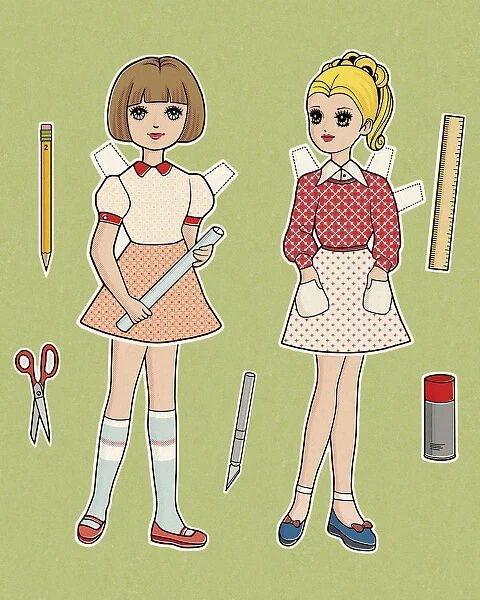 Two Paper Dolls