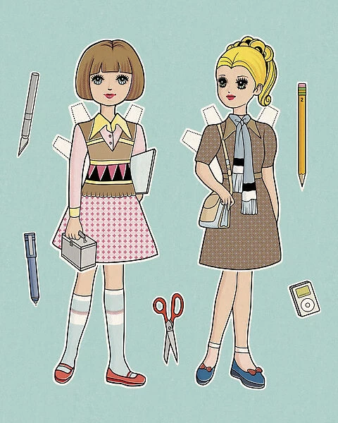 Two Paper Dolls