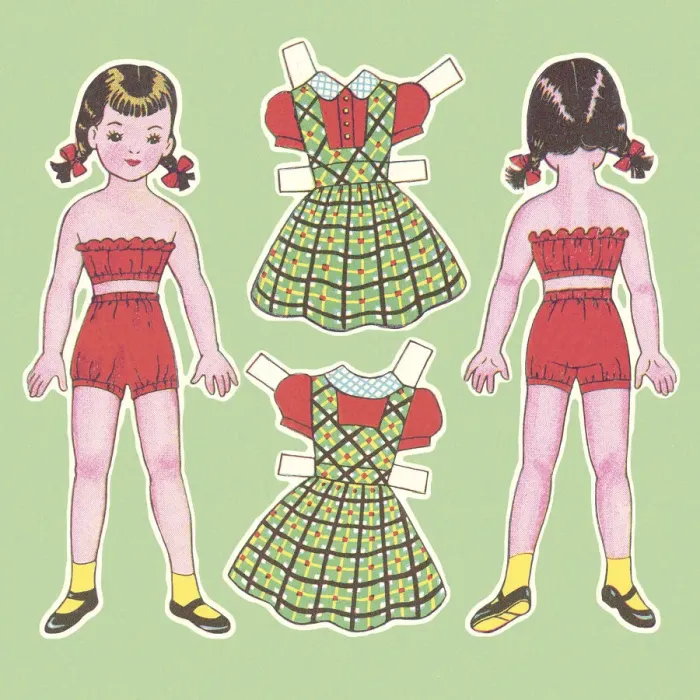 Framed Print : Paper Dolls Framed Print : Paper Dolls