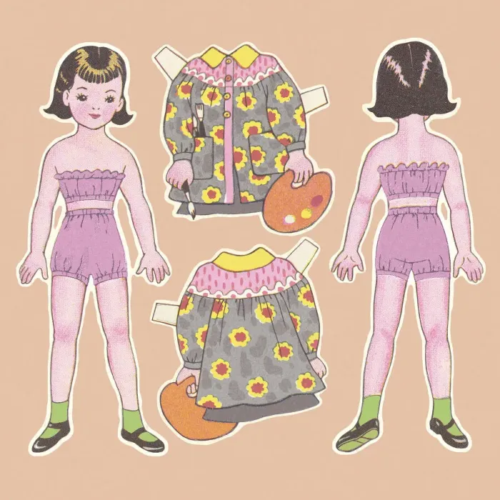 Framed Print : Paper Dolls Framed Print : Paper Dolls