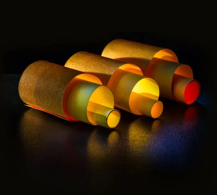 Framed Print : paper tubes Framed Print : paper tubes
