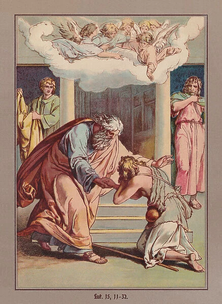 The Parable of the Prodigal Son, chromolithograph, published ca. 1880