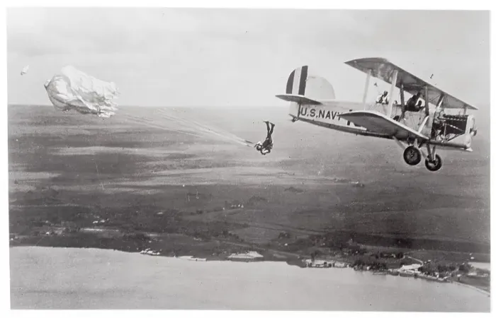 Framed Print : Parachute Jumper Leaving Plane Framed Print : Parachute Jumper Leaving Plane