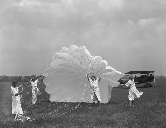 Framed Print : Parachute Testing Framed Print : Parachute Testing