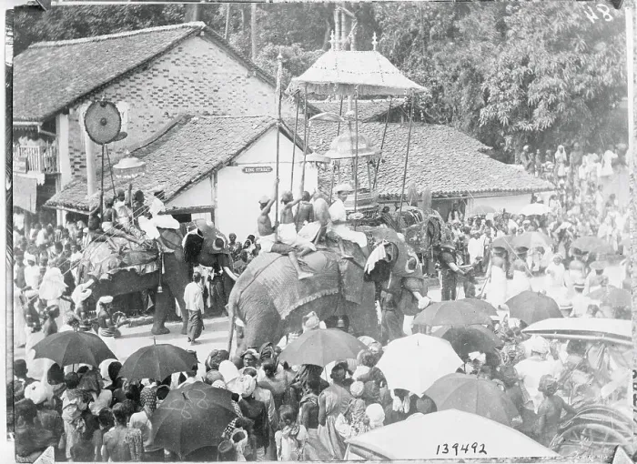 Framed Print : Parade in Ceylonese Village Framed Print : Parade in Ceylonese Village