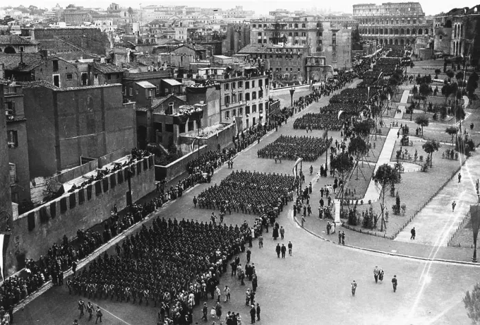 Framed Print : Parade of Fascist in Rome Framed Print : Parade of Fascist in Rome