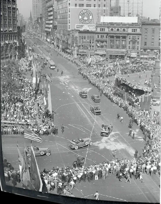Framed Print : Parade Honoring President Herbert Hoover Framed Print : Parade Honoring President Herbert Hoover