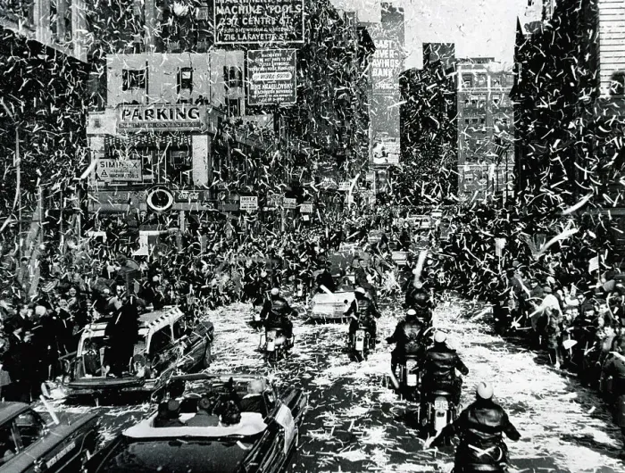 Framed Print : Parade For John Glenn; Lots Of Confetti Framed Print : Parade For John Glenn; Lots Of Confetti