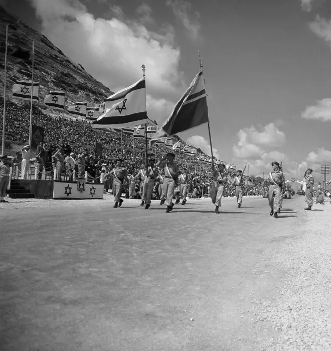 Framed Print : Parade Participants Carrying Flags Framed Print : Parade Participants Carrying Flags