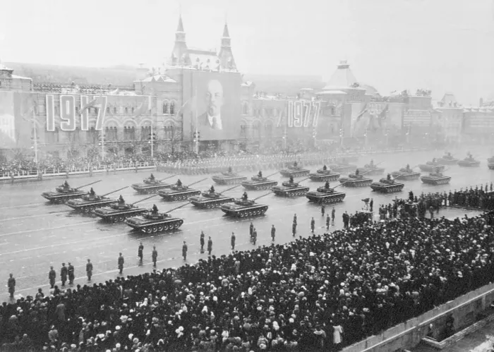 Framed Print : Parade Along Red Square Framed Print : Parade Along Red Square
