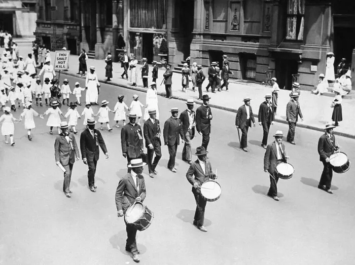 Framed Print : Parade in Silent Protest in Harlem Framed Print : Parade in Silent Protest in Harlem