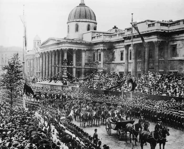 Framed Print : Parade In Trafalgar Square Framed Print : Parade In Trafalgar Square