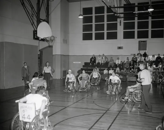Framed Print : Paraplegic Basketball Game Framed Print : Paraplegic Basketball Game