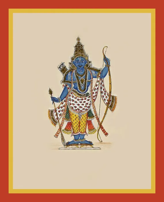 Framed Print : Paraśu Rama, on whose forehead is Vaishnava Namam Framed Print : Paraśu Rama, on whose forehead is Vaishnava Namam