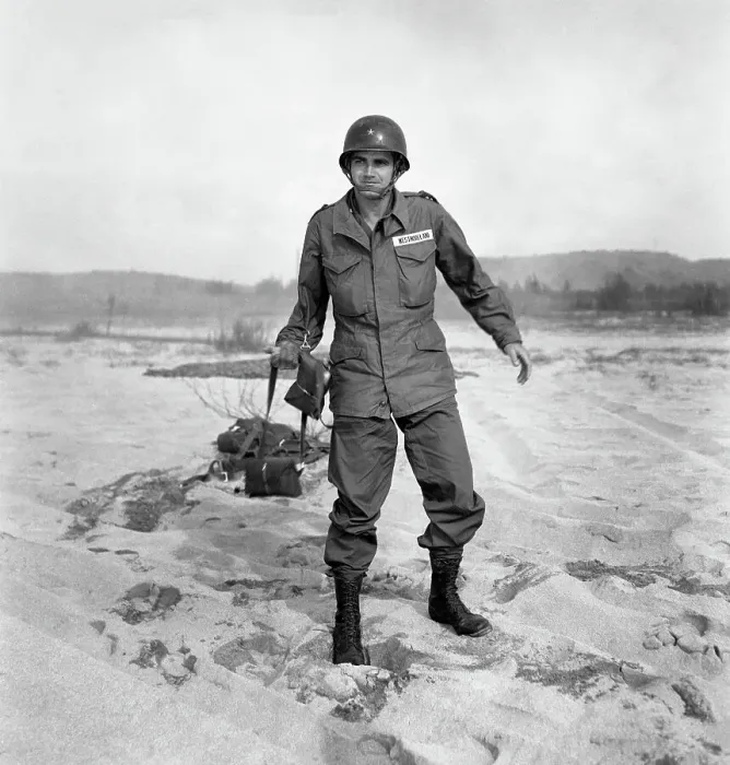 Framed Print : Paratroop Training in Korea