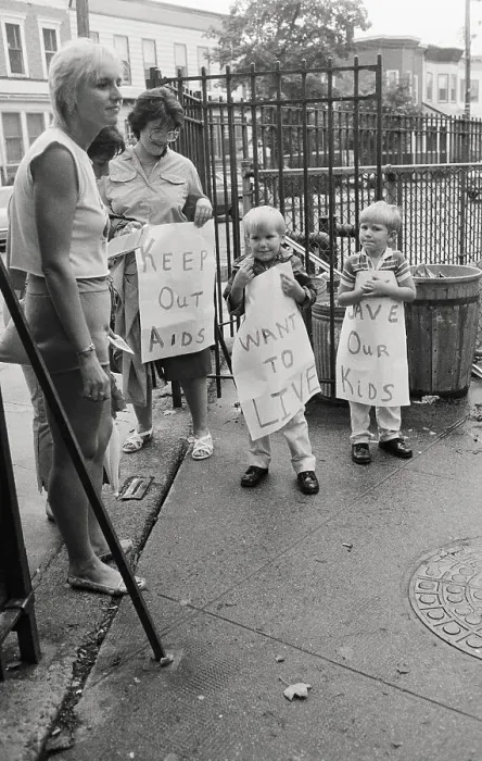 Framed Print : Parents Protesting with Children Framed Print : Parents Protesting with Children