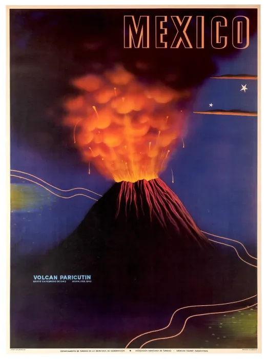 Framed Print : Paricutin Volcano Poster Framed Print : Paricutin Volcano Poster