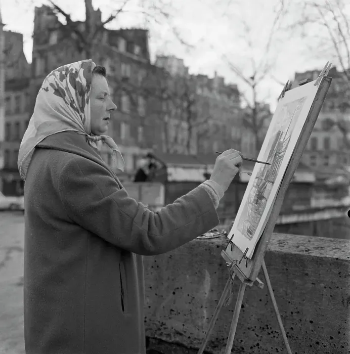 Framed Print : Paris Artist Framed Print : Paris Artist