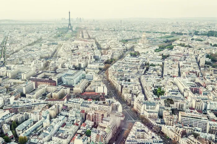 Framed Print : Paris cityscape