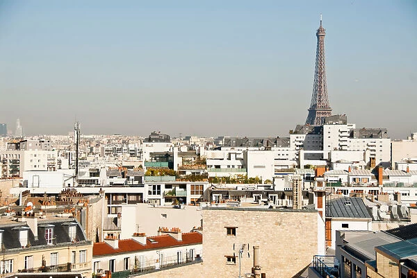Paris cityscape with Eiffel Tower, France